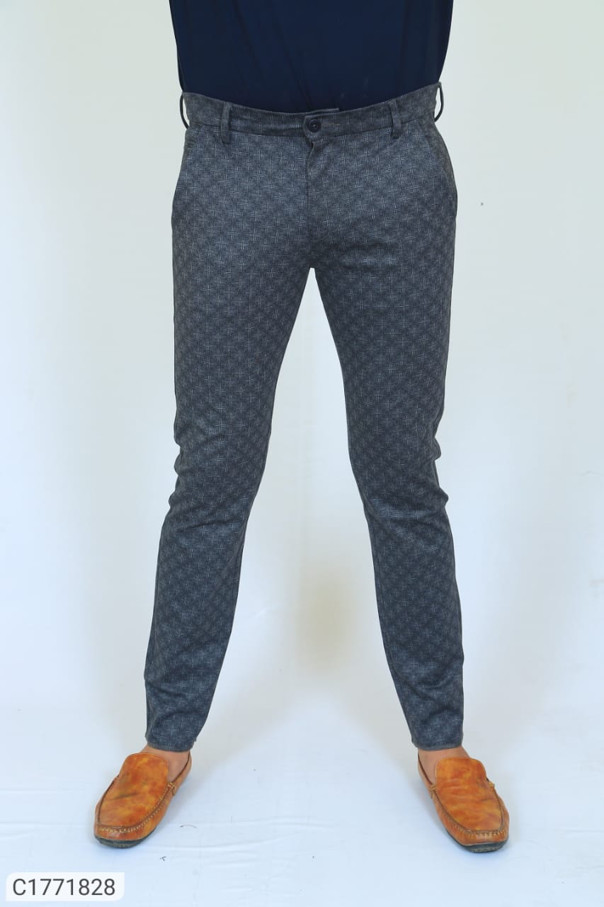Bhau Group Plain Men''s Cotton Solid Casual Trousers at Rs 400 in Ahmedabad