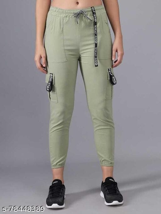 PINKO Skinny cargo trousers in soft gabardine | Green Women's Casual  Trouser | YOOX