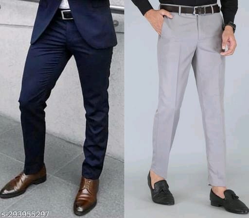 fcity.in - Mancrew Formal Pants For Men Combo Black Blue Beige / Mancrew Men