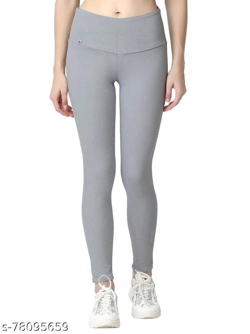 Womens Workout Yoga Realistic Grey Jeans Leggings | Gearbunch.com
